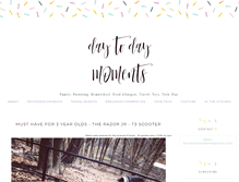 Tablet Screenshot of daytodaymoments.com